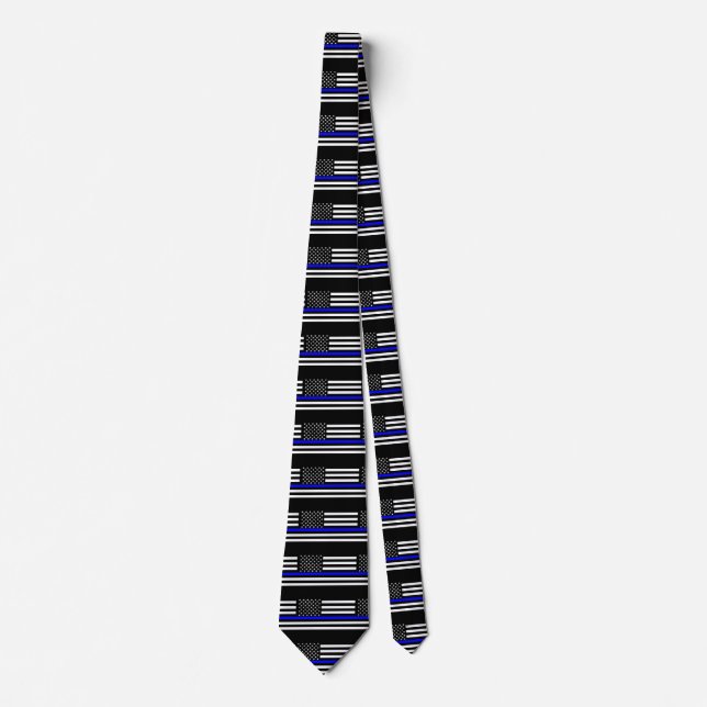 Corbata Decoración de pantalla delgada de línea azul (Anverso)