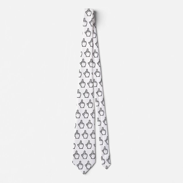 Corbata Dedo Medio de 8 Bits (Anverso)