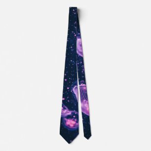 Corbata Deep Blue Sea & Magenta Jelly Fish Tids