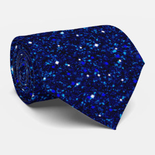 Corbata Deep Midnight Blue Sparkle Purpurina Nata