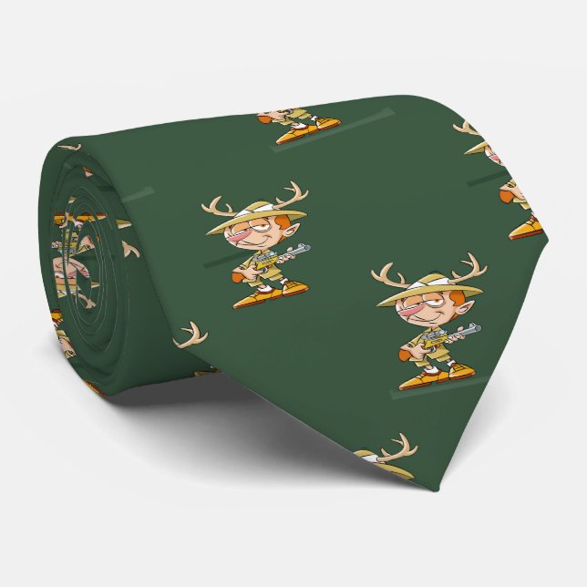 Corbata Deer Hunter Personalizado Necktie (Enrollado)
