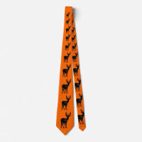 Deer Hunting Tie-Naranja
