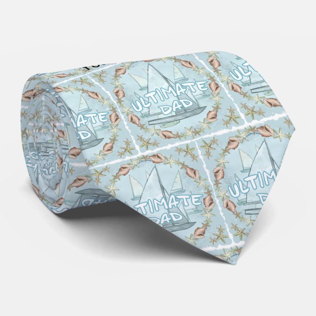 Corbata definitiva para papá de Sailboats (Enrollado)