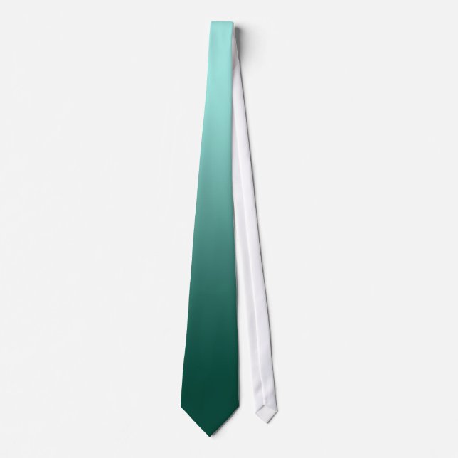 Corbata Degradado de cian (Anverso)