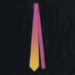 Corbata Degradado moderno de color rosa amarillo ocre<br><div class="desc">Corbata moderna de cuello Ombre gradiente color amarillo rosado. Elementos coincidentes disponibles.</div>