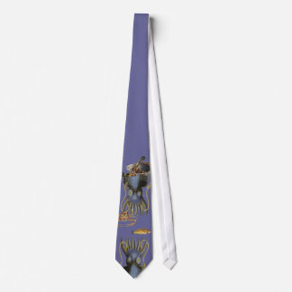 Corbata del calamar y de los pescados
