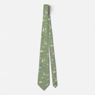 Corbata del cuello del estanque de patos verdes de