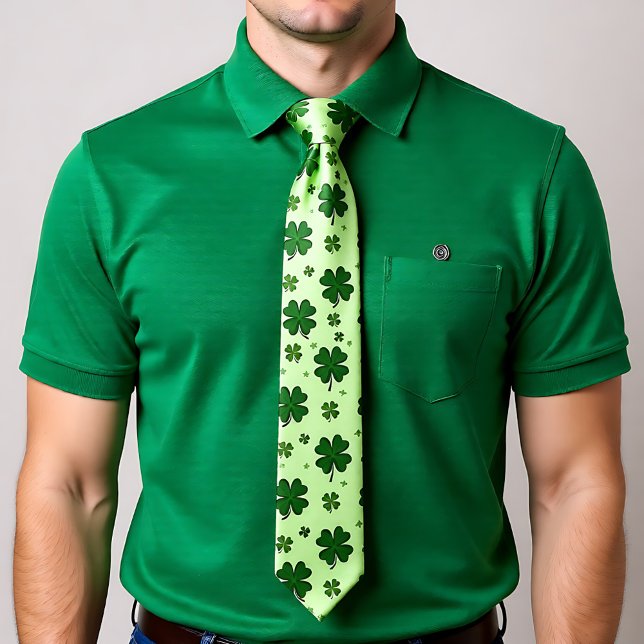 Corbata del Día de San Patricio Átame Afortunado (St. Patrick’s Day Tie Me Lucky)
