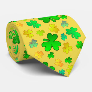 Corbata del Día de San Patricio de Trébol