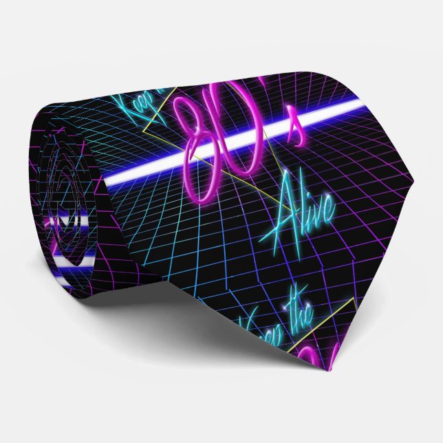 corbata del fiesta de los años 80 (Enrollado)