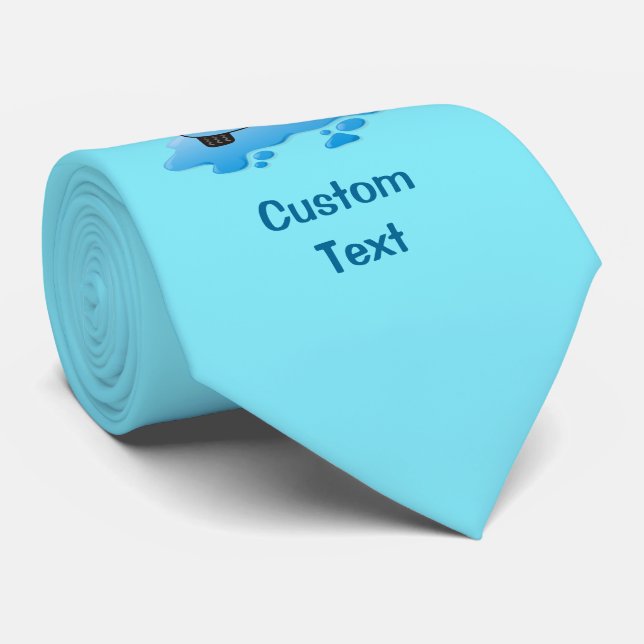 Corbata del personalizado de lavado de cara (Enrollado)