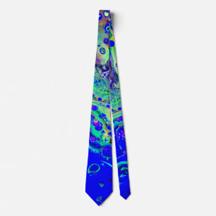 Corbata del remolino del verde azul