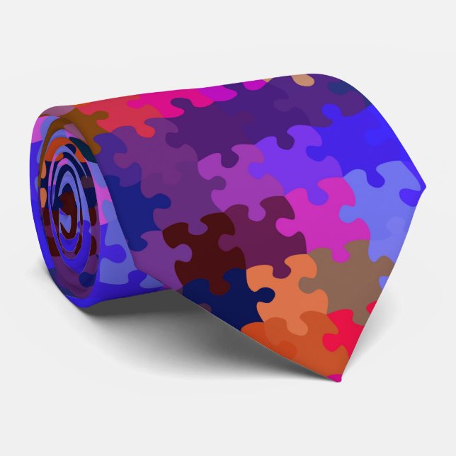 Corbata del rompecabezas de la conciencia del (Enrollado)