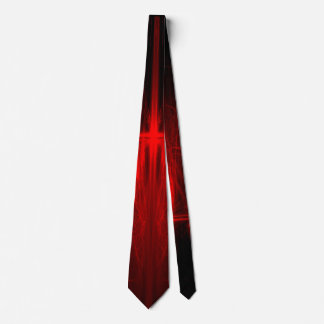 Corbata del vestido de los hombres de neón rojos