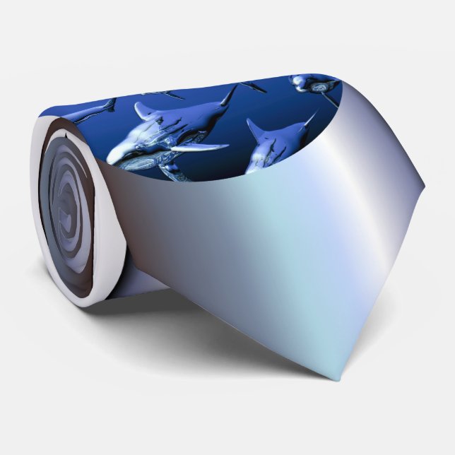 Corbata Delfín azul (Enrollado)