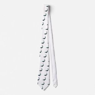 Corbata Delfínes animales del agua del modelo azul de los
