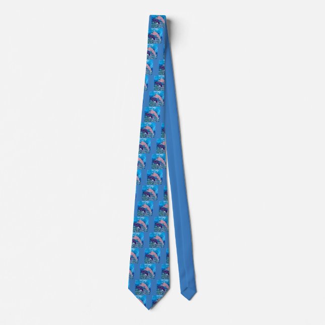 Corbata Delfines "Arte de niños" (Anverso)
