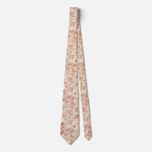 Corbata Delicado patrón floral de acuarela pastel de veran