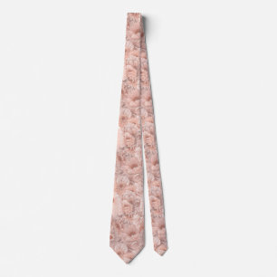 Corbata Delicado patrón floral de acuarela pastel de veran