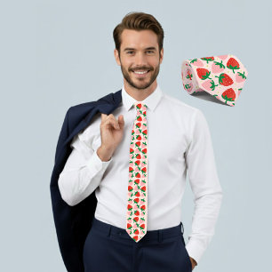 Corbata Delicias Dulces de Frutas Rosa Suave