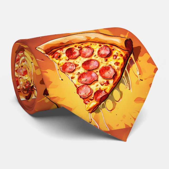 Corbata Deliciosa Pizza Slice Fun Necs (Enrollado)