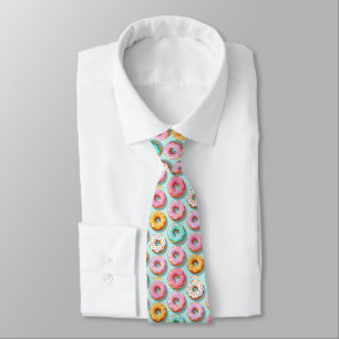 Corbata Deliciosas donas de crema azules