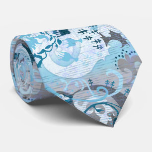 Corbata Demiboy Dragon Damask - Colores de la bandera del 