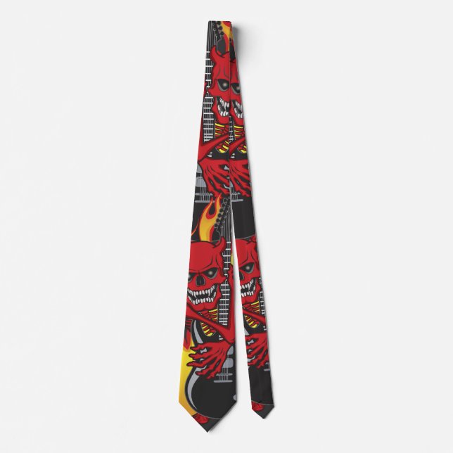 Corbata Demón de rock (Anverso)