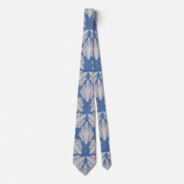 Corbata Denim con repetición de encaje