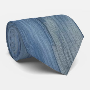 Corbata Denim Texture Neck Tie