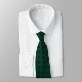 Corbata Dentist Hunter Green Tooth Dot Pattern Necs