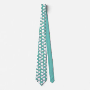 Corbata Dentist Tie con patrón dental
