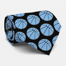 Corbata Deportes del entrenador de baloncesto azul claro C