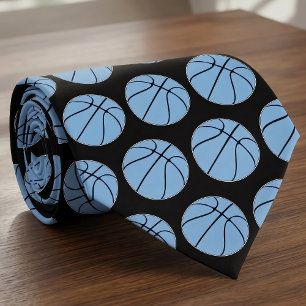 Corbata Deportes del entrenador de baloncesto azul claro C