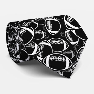Corbata deportes futbolísticos con baldosas blancas y fres