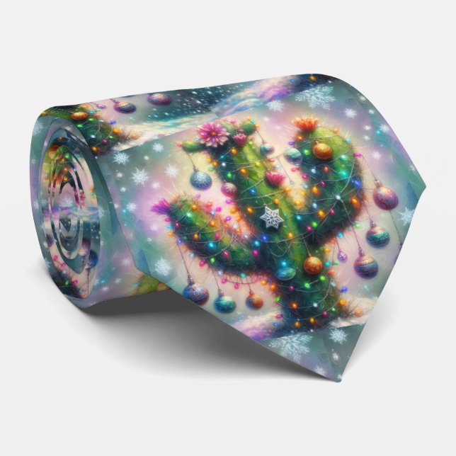 Corbata Desierto caprichoso del navidad Saguaro Cactus (Enrollado)