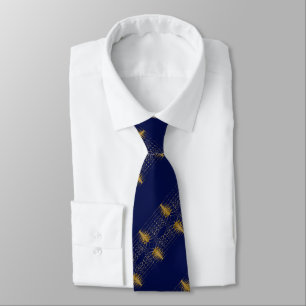 Corbata Designer 2013 Signature Series: Gold on Blue