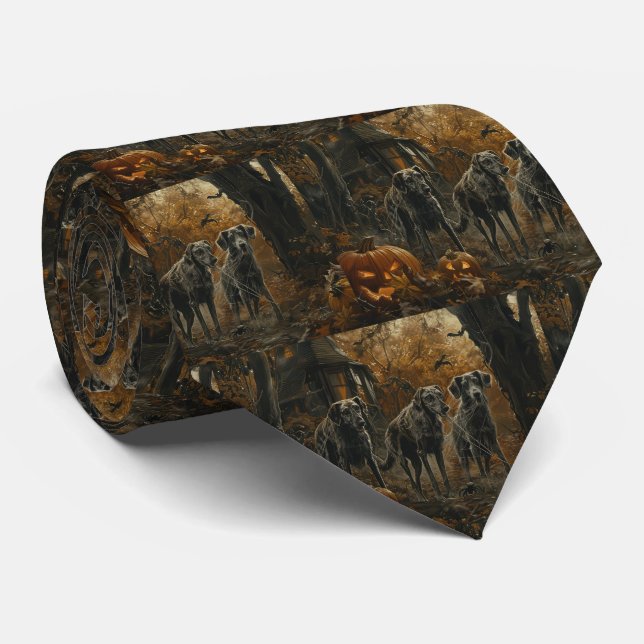 Corbata Deslumbramiento nocturno de Halloween en Afganistá (Enrollado)