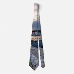 Corbata Destin East Pass Sunset Neck Tie