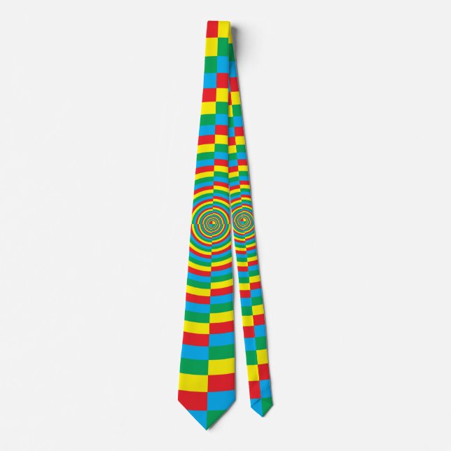 Corbata destino de color vórtice (Anverso)