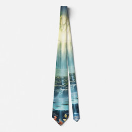 Corbata Destino de la cascada de nuestro mundo