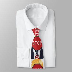 Corbata Detener el punzón en el cuello de Trump