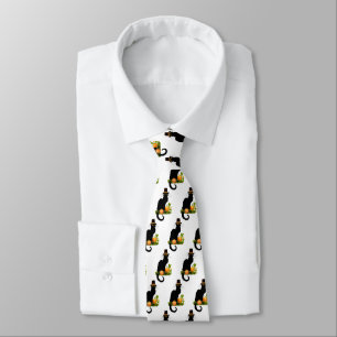 Corbata Día de Acción de Gracias de Le Chat Noir y pavo pe