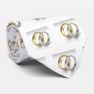 CORBATA ****DÍA DE BODA*** TIE *CON ANILLOS PARA TU GRUPO*