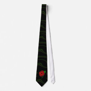 Corbata Día de la amapola - lazo