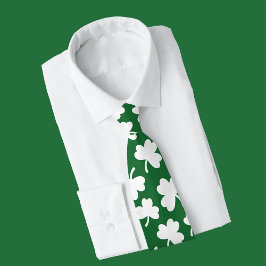 Corbata Día de los Simpatizantes Irlandeses Shamrock Green