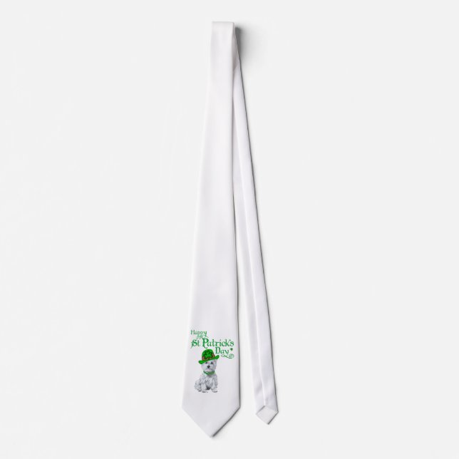 Corbata Día de San Patricio de Westie (Anverso)