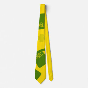 Corbata Día de San Patricio Sombrero Duende Amaril