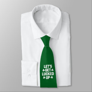 Corbata Día de San Patricio Vamos a tener suerte Trébol ir