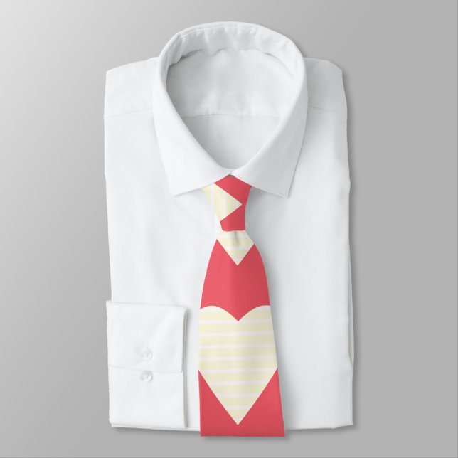 Corbata Día de San Valentín Corazones de Amor (Atado)
